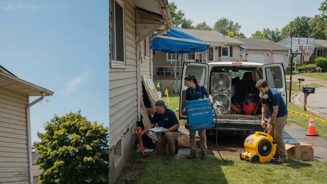 Ceiling Leak Cleanup in Hamburg, IL near me